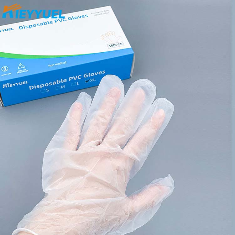 Gants jetables en PVC